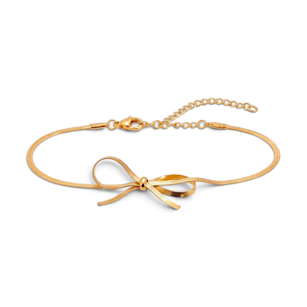 Bracciale con Dettaglio Fiocco In Acciaio Inossidabile
