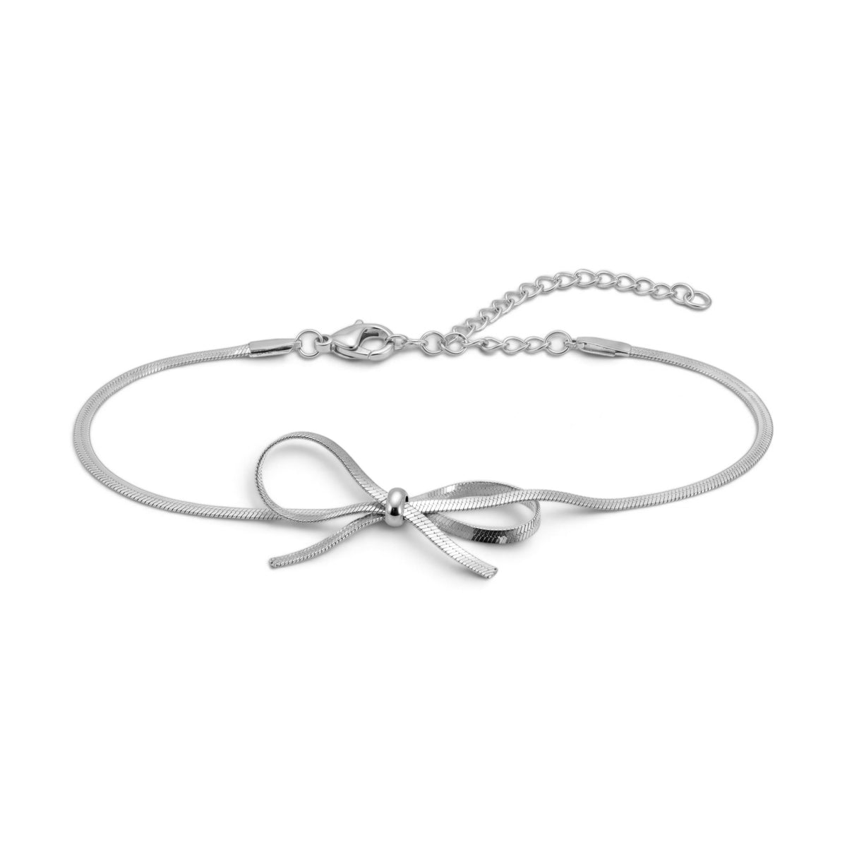 Bracciale con Dettaglio Fiocco In Acciaio Inossidabile