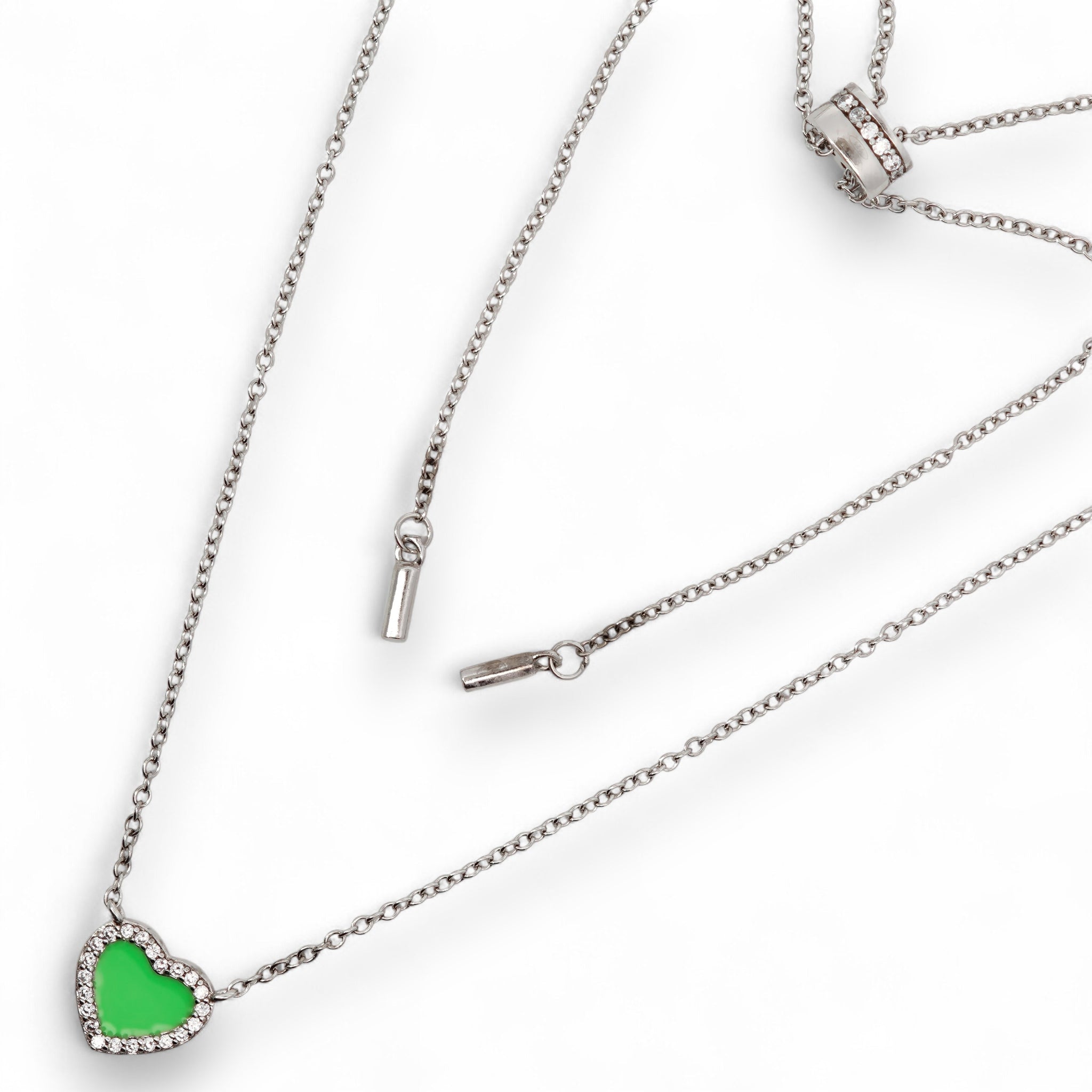 Collana Cuore Smaltato in Argento