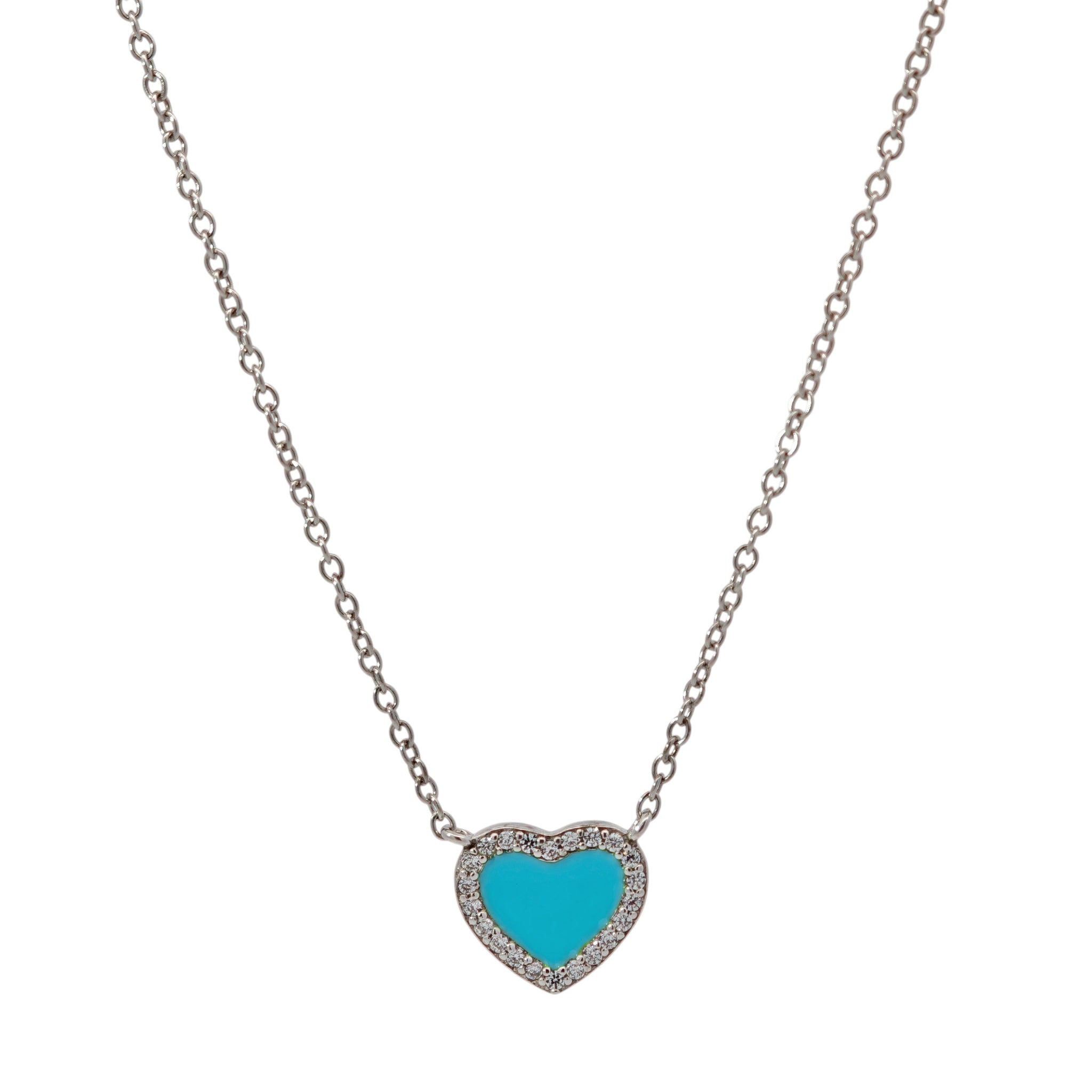 Collana Cuore Smaltato in Argento