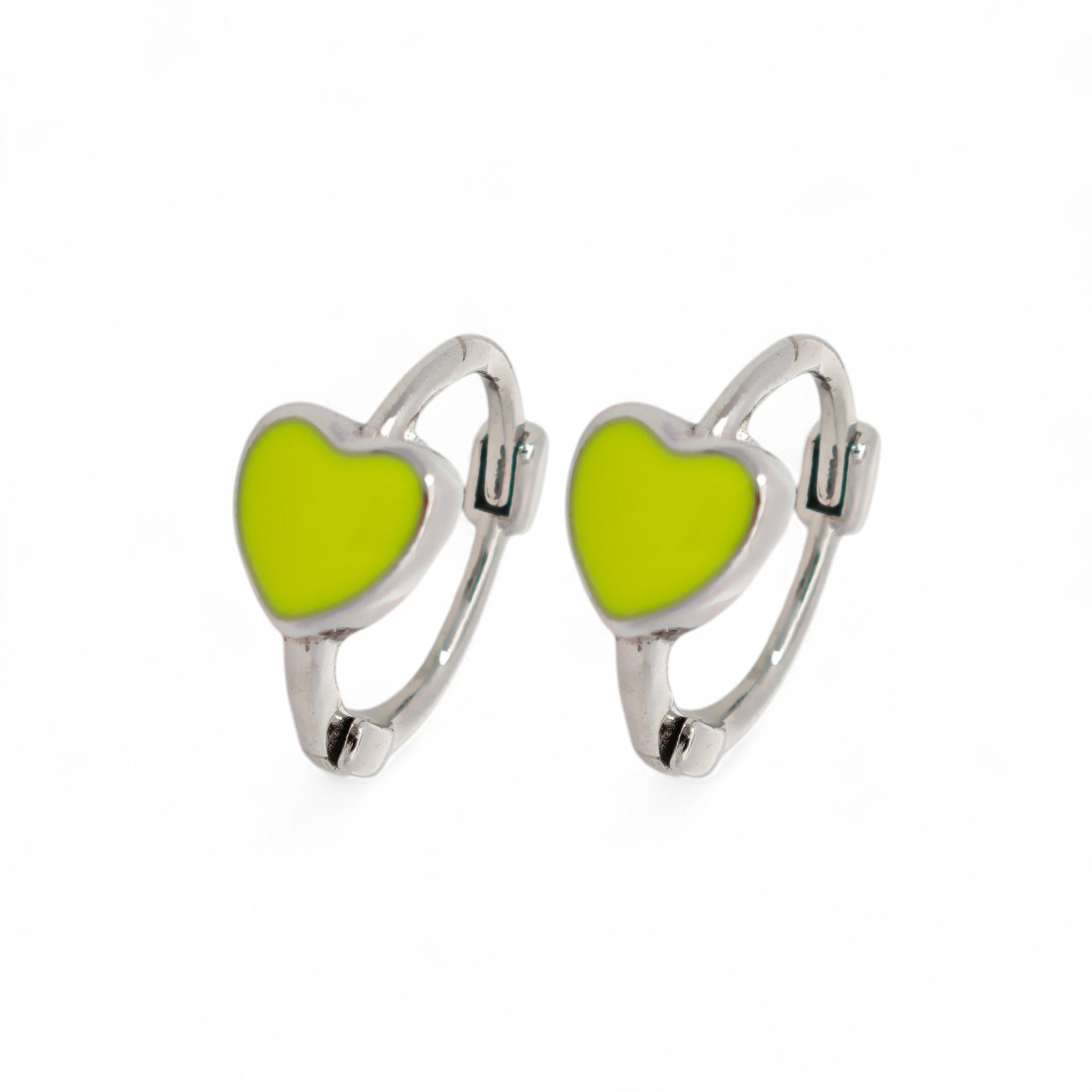 Mini Cuori Smaltati Argento