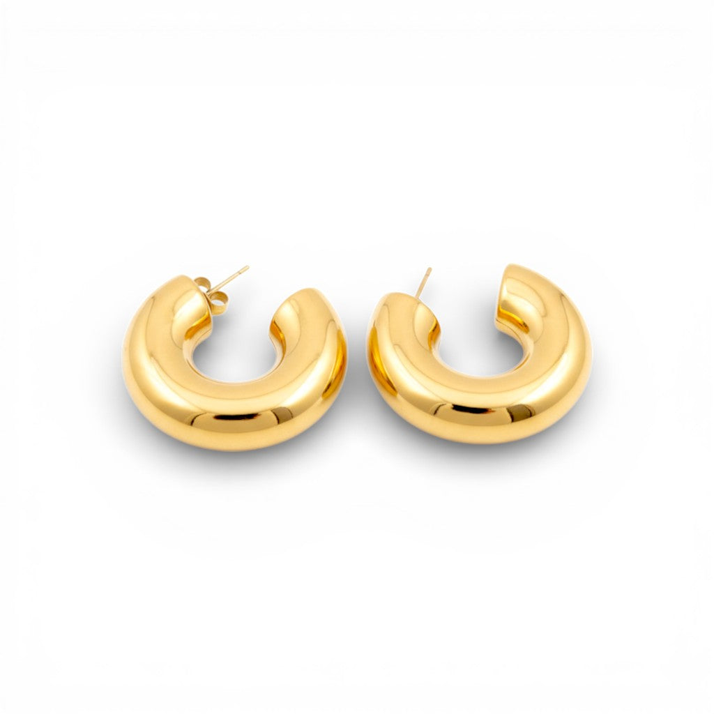 Orecchini Chunky Hoop In Acciaio Inossidabile