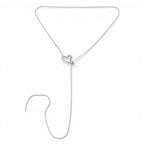 Collana con Cuore Filo In Acciaio Inossidabile