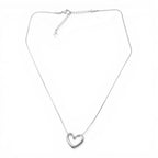 Collana Cuore Scorrevole In Acciaio Inossidabile