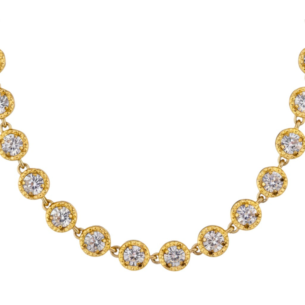 Collana Tennis con Zirconi Luminosi In Acciaio Inossidabile