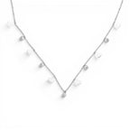 Collana Multi-Charm con Cuori Traforati e Zirconi In Acciaio Inossidabile