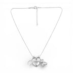 Collana Trio Charms Portafortuna In Acciaio Inossidabile