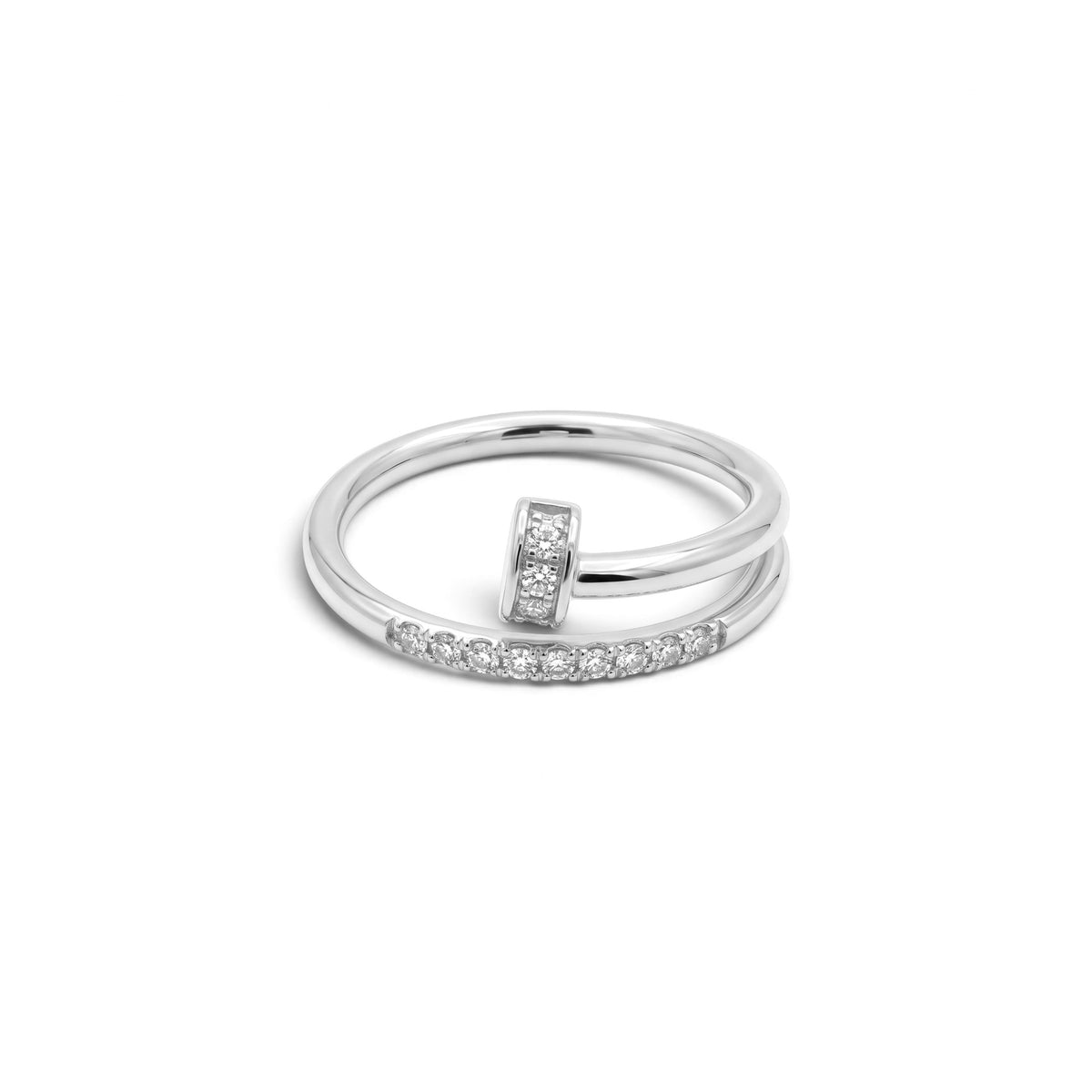 Anello Nail Sparkle In Acciaio Inossidabile