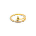 Anello Nail Sparkle In Acciaio Inossidabile