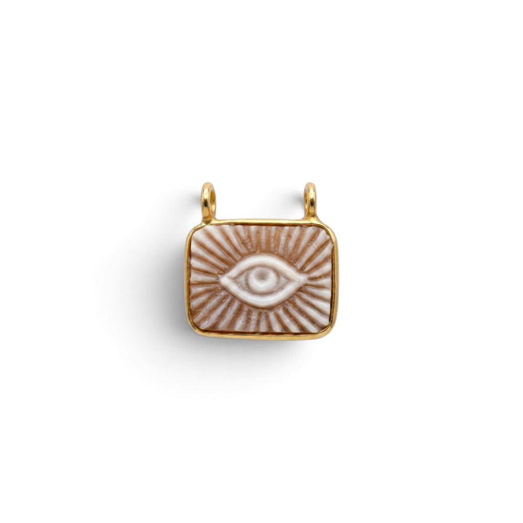 Collana Catenina con Cammeo Occhio In Argento 925