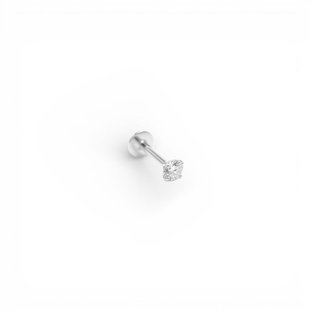 Piercing Punto Luce Quadrato In Argento 925
