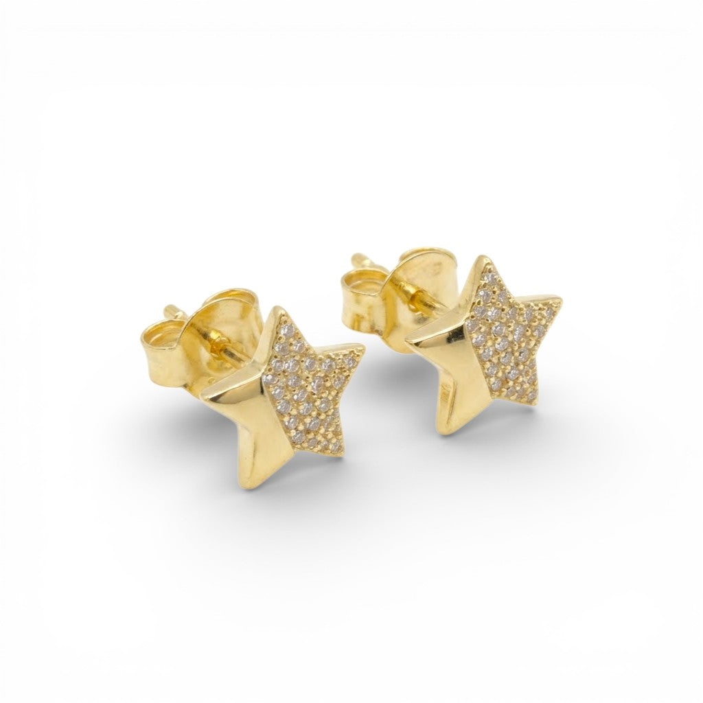 Orecchini Equilibrio Stellare con Zirconi In Argento 925
