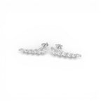 Orecchini con Zirconi Incastonati In Argento 925