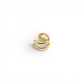 Ear Cuff Doppio Tratto Minimal in Argento 925
