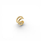 Ear Cuff Doppio Tratto Minimal in Argento 925