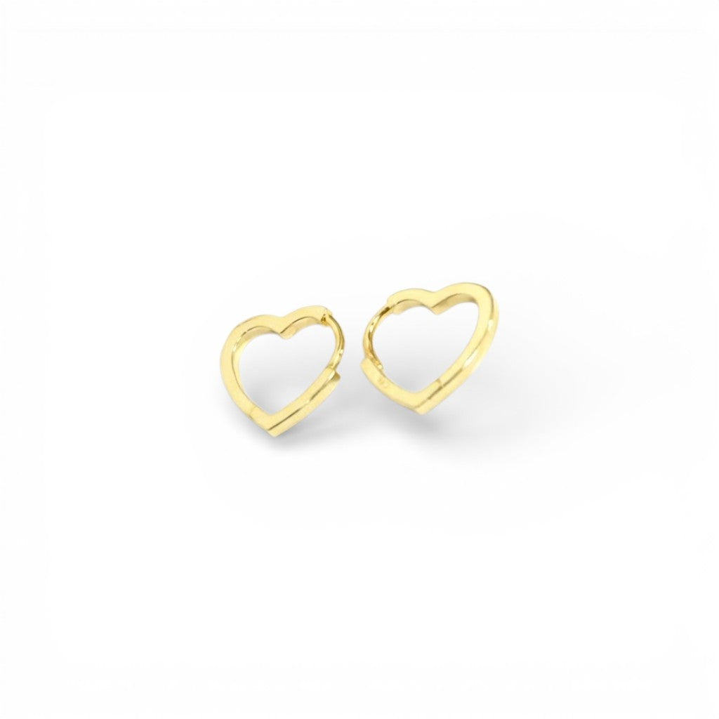 Orecchini a Cuore Aperto In Argento 925