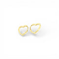 Orecchini a Cuore Aperto In Argento 925