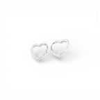 Orecchini a Cuore Aperto In Argento 925