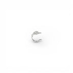 Ear Cuff Foglia con Pave di Zirconi In Acciaio Inossidabile