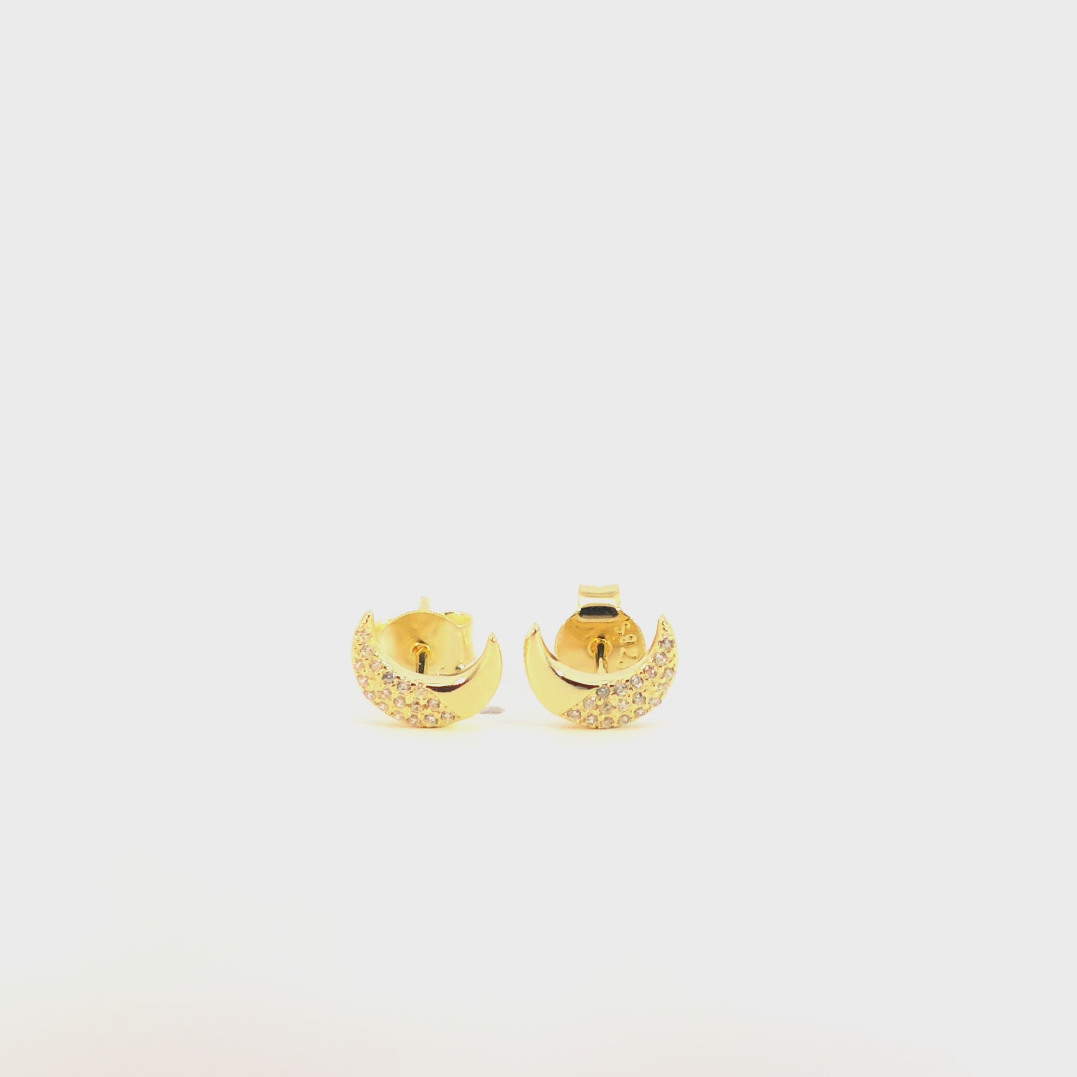 Orecchini Luna In Argento 925