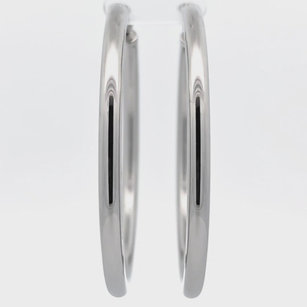 Orecchini a Cerchio 60mm In Acciaio Inossidabile