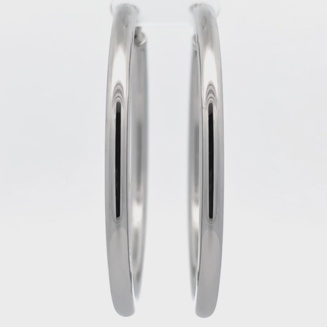 Orecchini a Cerchio 60mm In Acciaio Inossidabile