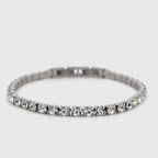 Bracciale Tennis Elite con Cristalli Bianchi In Acciaio Inossidabile