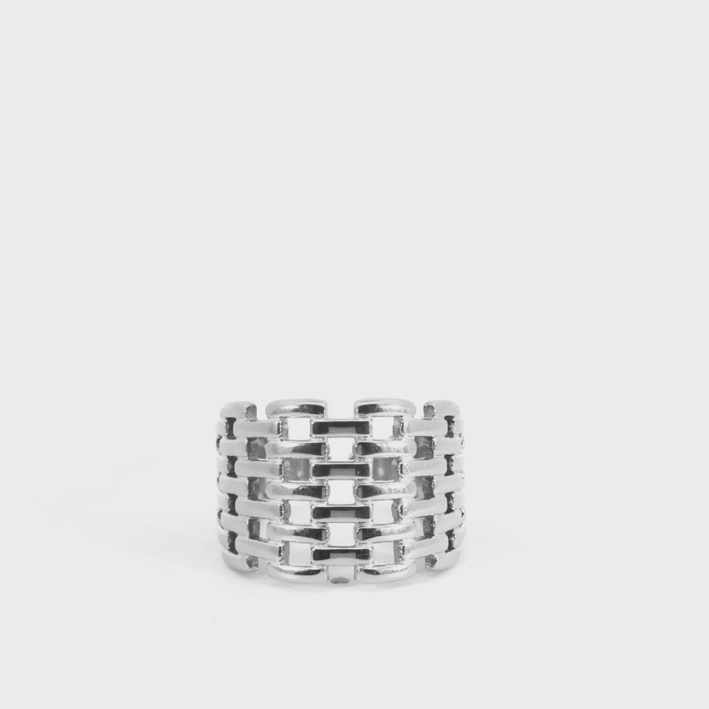 Anello Fascia Maglia In Acciaio Inossidabile