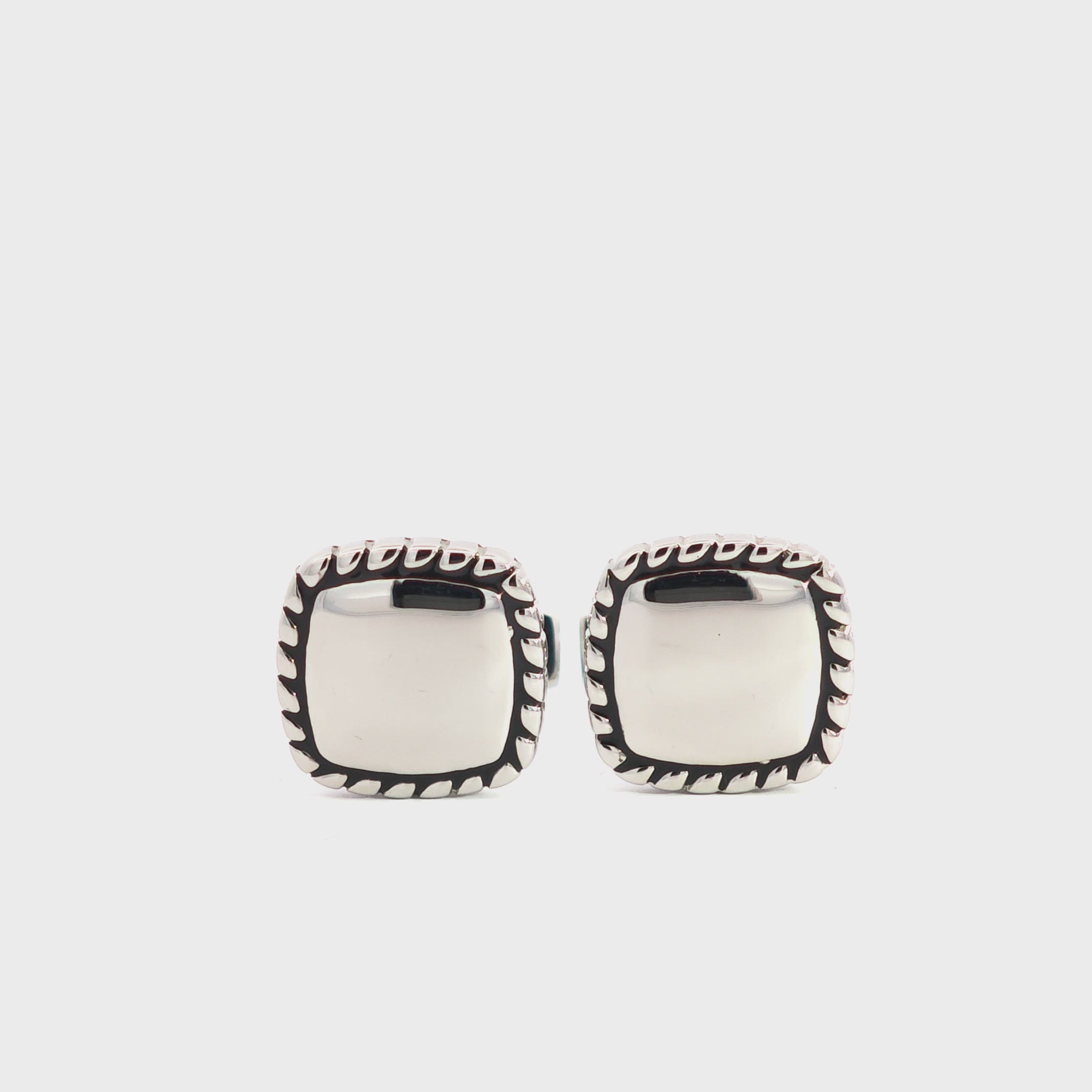 Gemelli Quadrato Essenziale In Acciaio Inossidabile