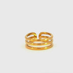 Anello Fascia Multipla Aperta In Acciaio Inossidabile