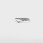 Anello Chevron Argento