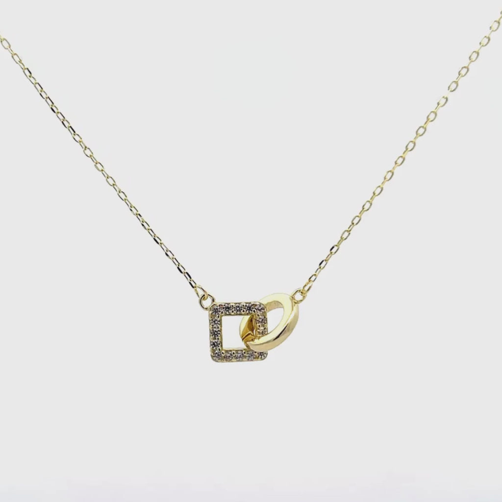 Collana Argento Nodo Geometrico
