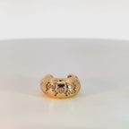 Ear Cuff Mini Bombato con Zirconi Incassati In Acciaio Inossidabile