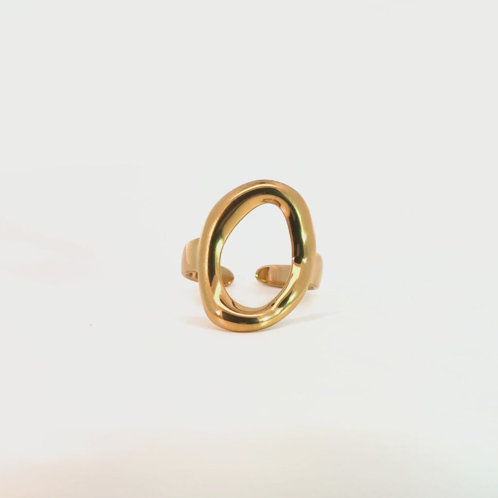 Anello Fascia Aperta In Acciaio Inossidabile