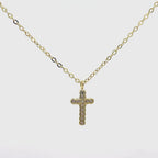 Collana Croce Brillante in Argento 925