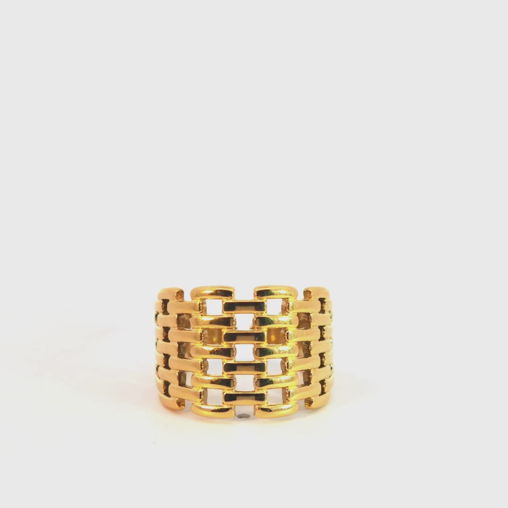 Anello Fascia Maglia In Acciaio Inossidabile