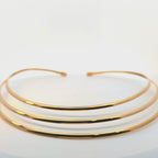 Girocollo Choker Rigido Multicerchio in Acciaio Inossidabile