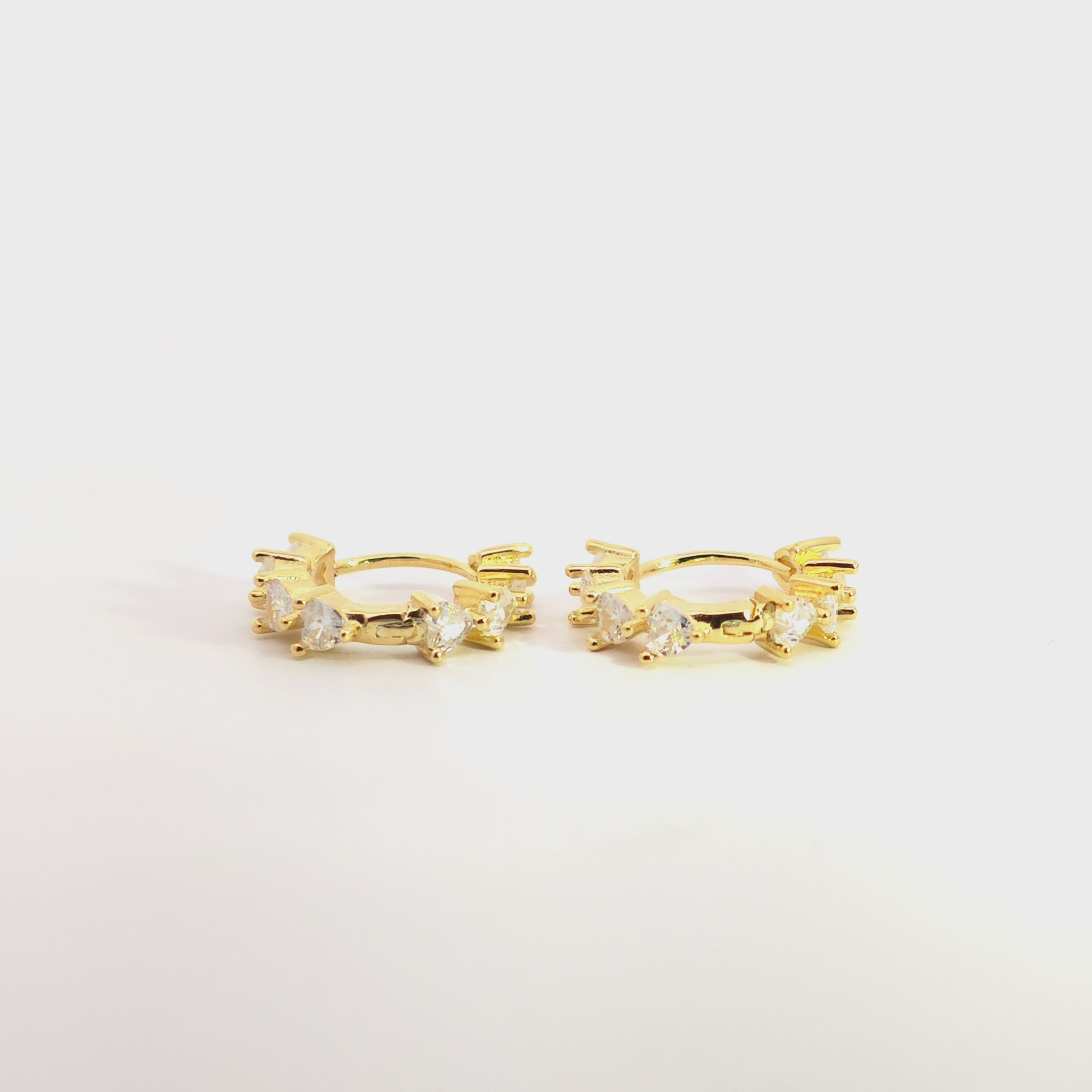 Orecchini Sestetto Brillante a Cerchietto In Argento 925