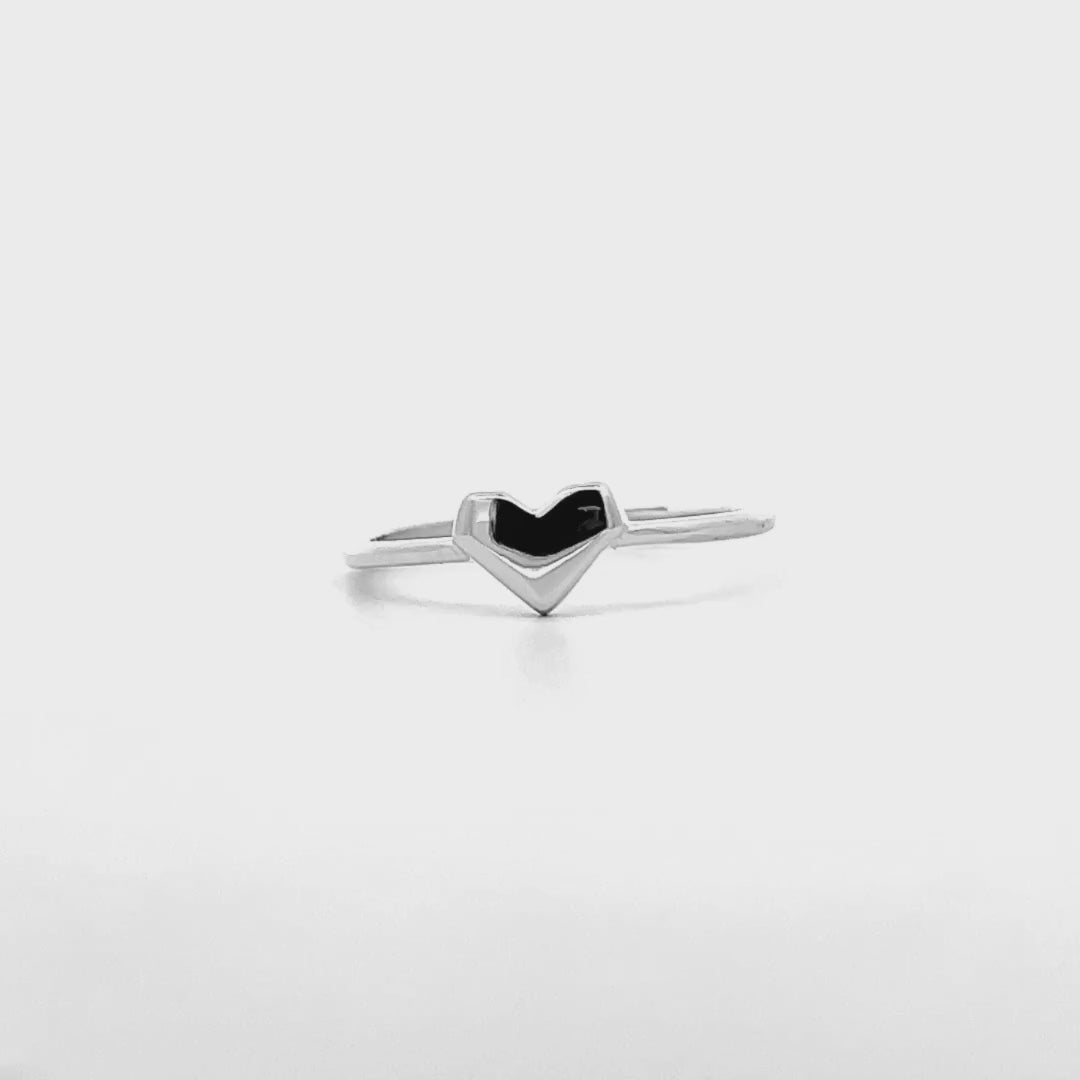 Anello Cuore Minimal Argento 925