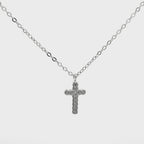 Collana Croce Brillante in Argento 925