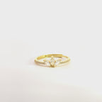 Anello Solitario Geometric In Argento 925