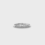 Anello Corona Cuore in Argento