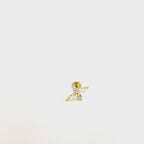 Piercing Crystal Spark Zirconato In Argento 925