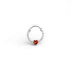 Piercing Daith Cuore Incastonato In Argento 925