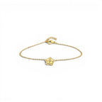 Bracciale Stella Radiante con Pavé e Punto Luce In Acciaio Inossidabile