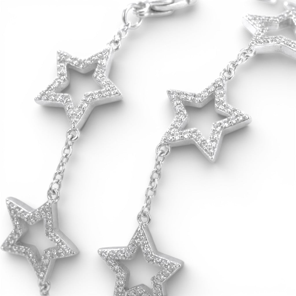 Bracciale con Charms a Stella In Acciaio Inossidabile