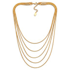 Collana Snake Multifilo In Acciaio Inossidabile