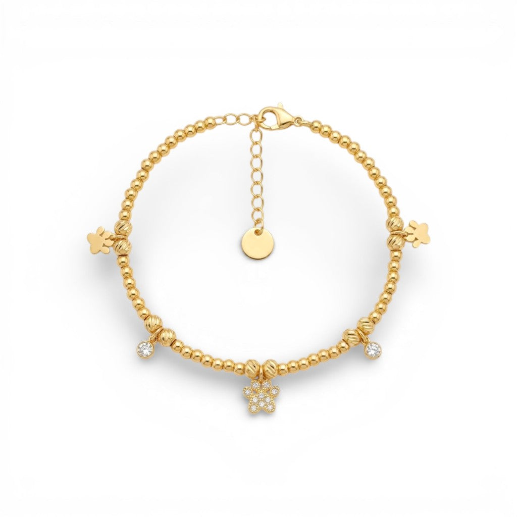 Bracciale Puppy Love con Zampine In Acciaio Inossidabile