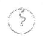 Bracciale Tennis con Zirconi Luminosi In Acciaio Inossidabile