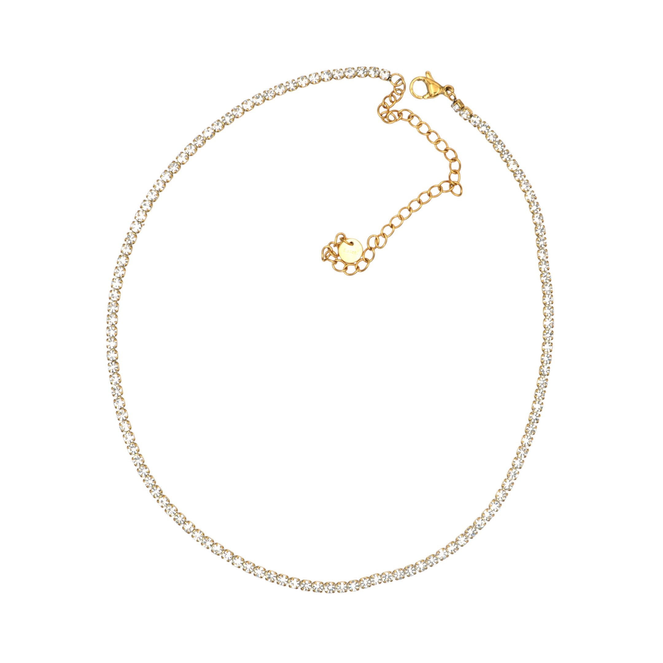 Collana Tennis In Acciaio Inossidabile